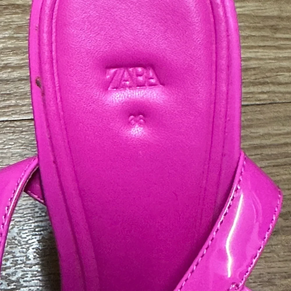 ZARA Block Heels Platform pink Sandals